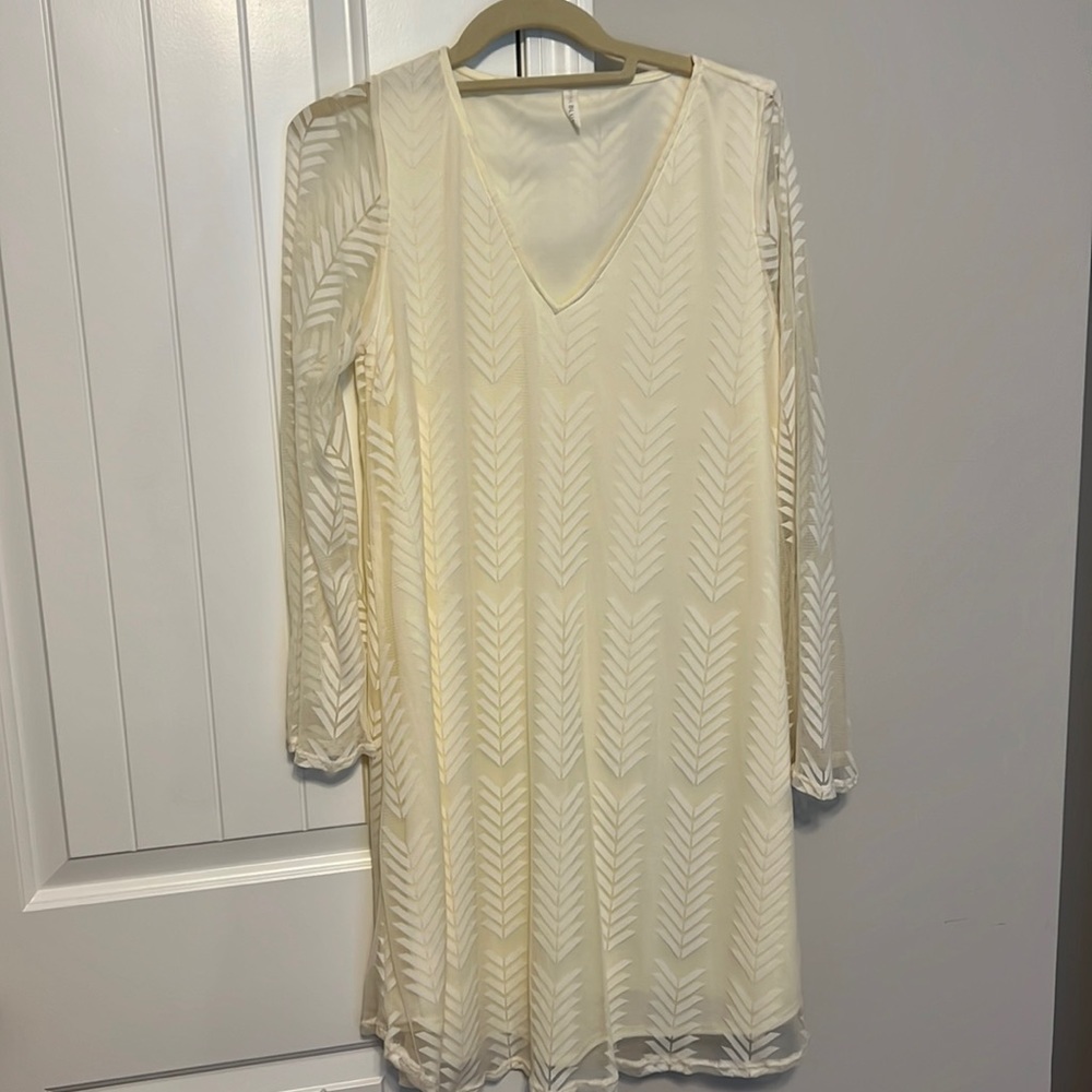 Cream Colored Pink Blush Dress